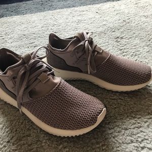 Women’s Dusty Purple Adidas Tubular Sneakers